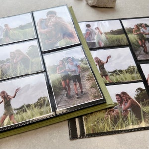 Extra Large Wedding Slip-In Photo Album for 4x6 Photos Personalized Photo Album with Sleeves Custom Travel Photo Album Big PHOTOALBUM image 5