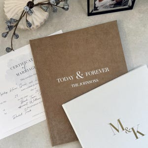 Heiratszertifikat Ordnerhülle, personalisierte Hochzeitsurkunde A4 Halter, Hochzeits-Offiziantbuch für Zeremonie-Lesungen