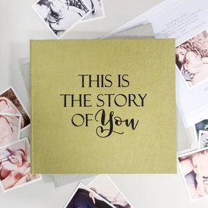 Personalized First Year Baby Memory Book | First Year Baby Book | 5-Year Baby Book | Modern Baby Album | Baby Shower Gift | Keepsake Book
