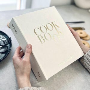 Personalisiertes Rezeptbuch Ordner, Kochbuch, Benutzerdefinierte A4 Ringbuch mit Hüllen, Hardcover Ordner, Rezept Organizer Buch, Koch Geschenk Ostern