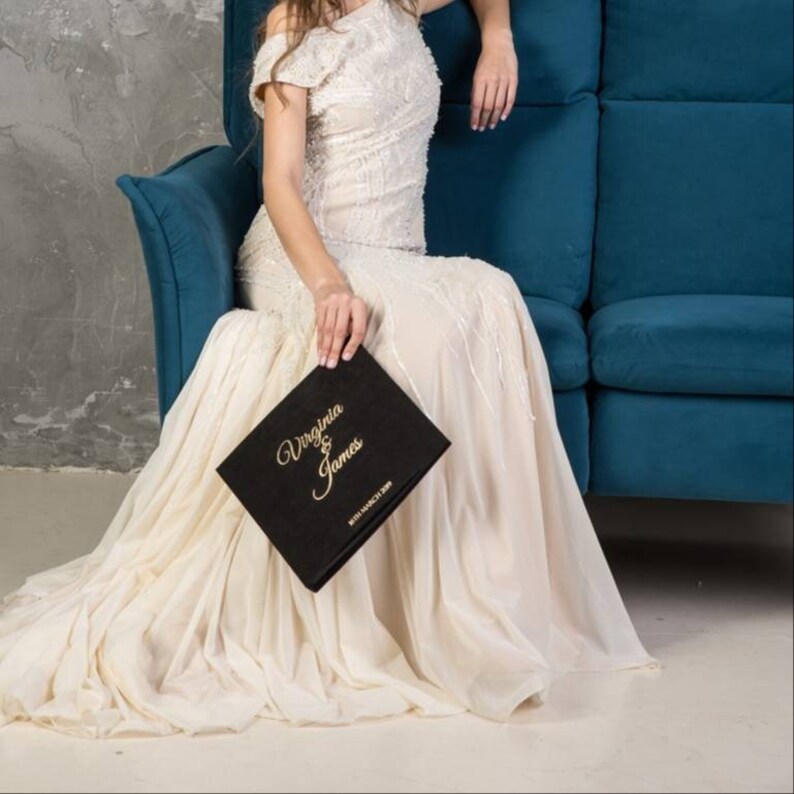 Black Wedding Album Instant Guest Book Black Pages Instax Etsy Australia