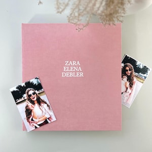 Custom Slip in Photo Album With Sleeves up to 4x6 Photos, Slip in Family Photo Album, Wedding Photo album