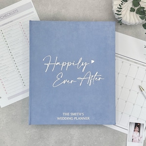 Personalized Wedding Planner Book - Custom Velvet Wedding Binder