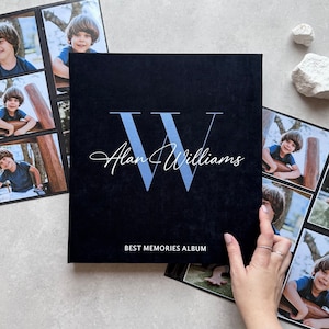 Personalized Modern Photo Album With Sleeves up to 4x6 Photos, Slip in Family Photo Album, Childhood Photo Album, Memories Photo Album