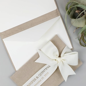 Porta soldi personalizzato per contanti, il miglior regalo di nozze - busta e biglietto all'interno, regalo di nozze, compleanno.