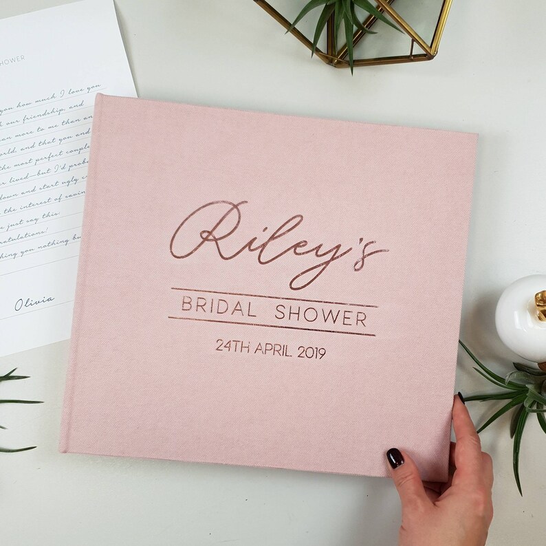 Personalized Bridal Shower Guestbook as Bridal Shower Gift Etsy