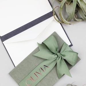 Porte-monnaie cadeau personnalisé pour de l'argent liquide, Meilleur cadeau de mariage - Enveloppe et carte de correspondance à l'intérieur, Mariage, Cadeau enveloppe d'argent d'anniversaire