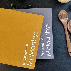 Carpeta de recetas personalizada / Libro de cocina personalizado tamaño A4 / Carta de EE. UU. Organizador de recetas de 3 o 4 anillas / Regalo perfecto para la familia / Libro de recetas