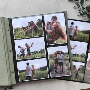Personalized Wedding Photo Album | Slip in Family Photo Album | Luxury Photo Album | Photo Album with Sleeves for 4x6&quot; / 10x15cm Photos