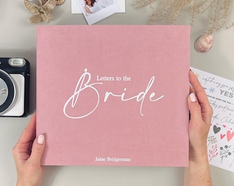 Personalized Letters to Bride Scrapbook: Bridal Shower Gift