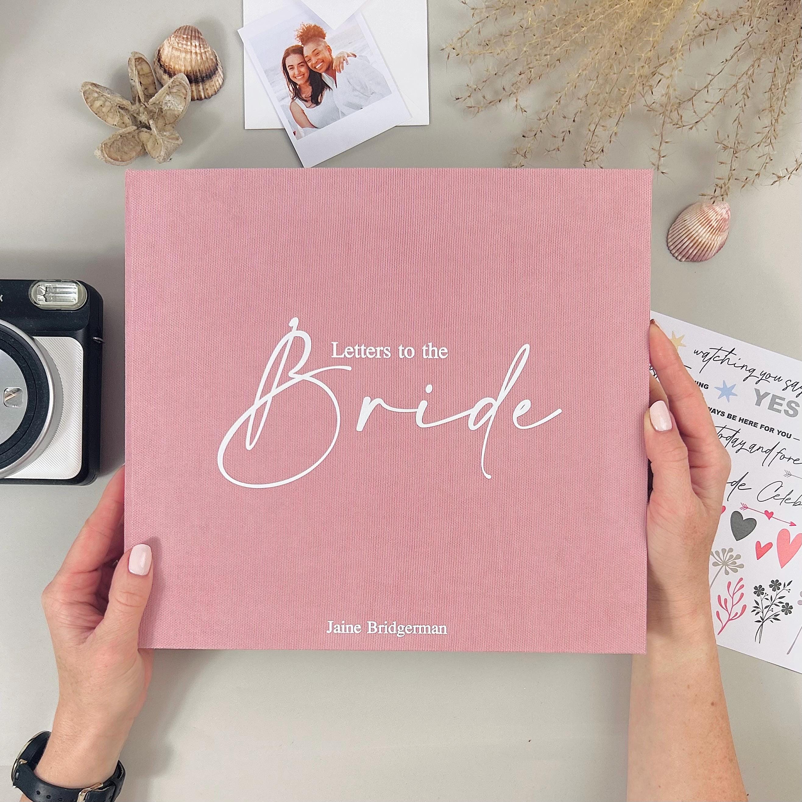 Personalized Letters to Bride Scrapbook: Bridal Shower Gift