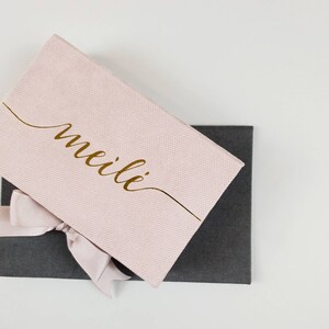 Personalized Keepsake Clamshell Box, Presentation gift box, Wedding, Birthday Congratulations Money Cash Gift Box