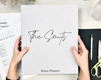 Handgefertigter Home Planner - Ringbuch - Individueller Hausplaner