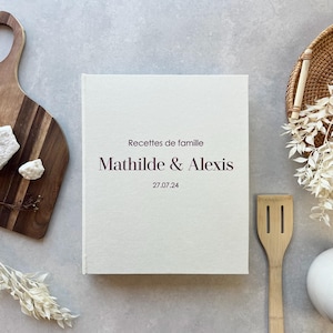 Pasta personalizada para livro de receitas de família | Livro de receitas personalizado | Livro organizador de receitas | Presente para amantes da comida | O melhor presente de cozinha feito à mão para a mãe