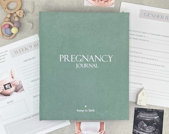 Pregnancy Journal, Pregnancy Planner, Pregnancy Diary, Baby Book, Pregnancy Gift, Pregnancy Milestone, Pregnancy announcement