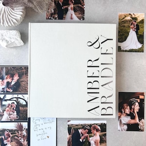 Personalized Custom Wedding Photo Album With Sleeves up to 4x6 Photos, Slip in Family Photo Album, Album with Insert Photos, MADE in EU