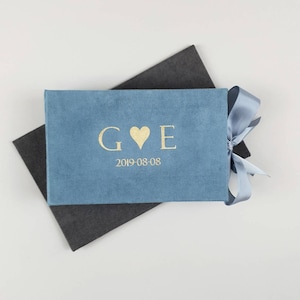 Personalisierte Andenken Clamshell Box, Präsentation Geschenkbox, Hochzeit, Geburtstag Glückwünsche Geldgeschenk Box
