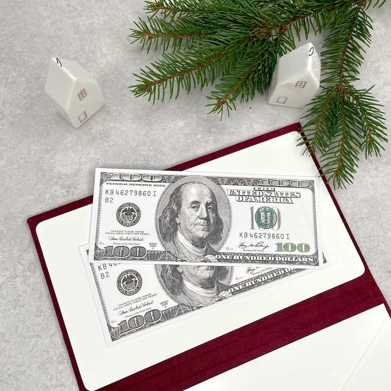 Christmas Money Envelope Personalized Money Envelope Cash Etsy