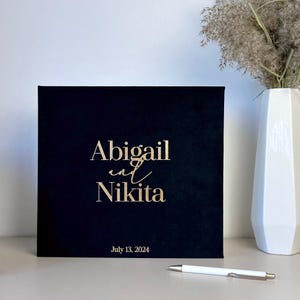 Wedding Guest Book with Personalization | Personalized Photo Guest Book | Instax Wedding Book | Guest Sign-In Book