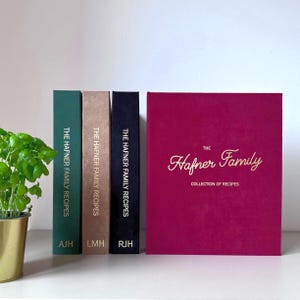 Pasta de receitas personalizada, livro de receitas, pasta personalizada A4 com 4 argolas e capas, pasta de capa dura, livro organizador de receitas, presente de culinária