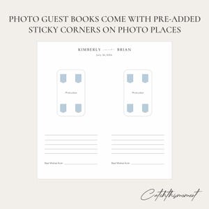 Instax Wedding Guest Book With Copper Lettering, Personalized Photo Guest Book, Instax Wedding Book, Photo Booth Album bild 12