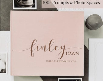 Baby Memory Girl Book for First Five Years - Baby Photo and Milestones Album