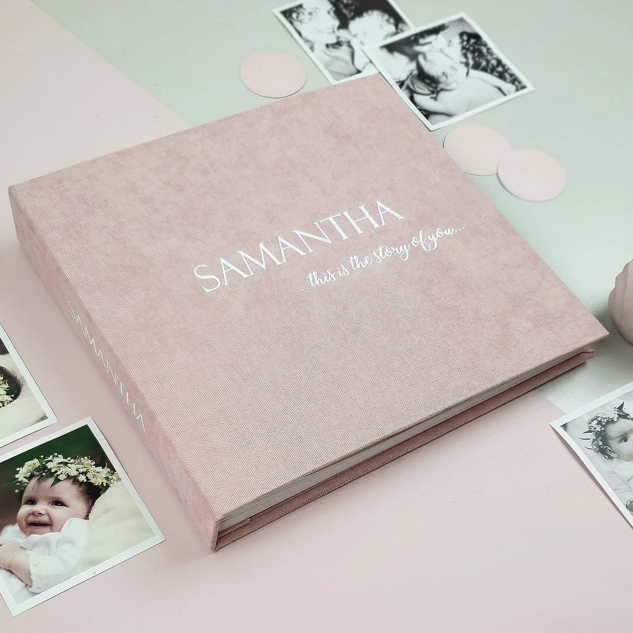 Luxury photo album pregnancy journal Baby Book Baby memory book custom