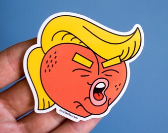 ImPeach Trump Emoji Sticker: Political Protest Laptop Decal