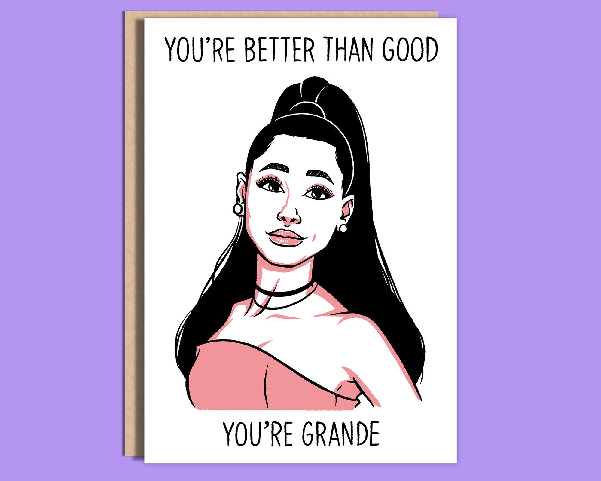 ariana grande mtg card Ariana Grande Thank You Card main image 0