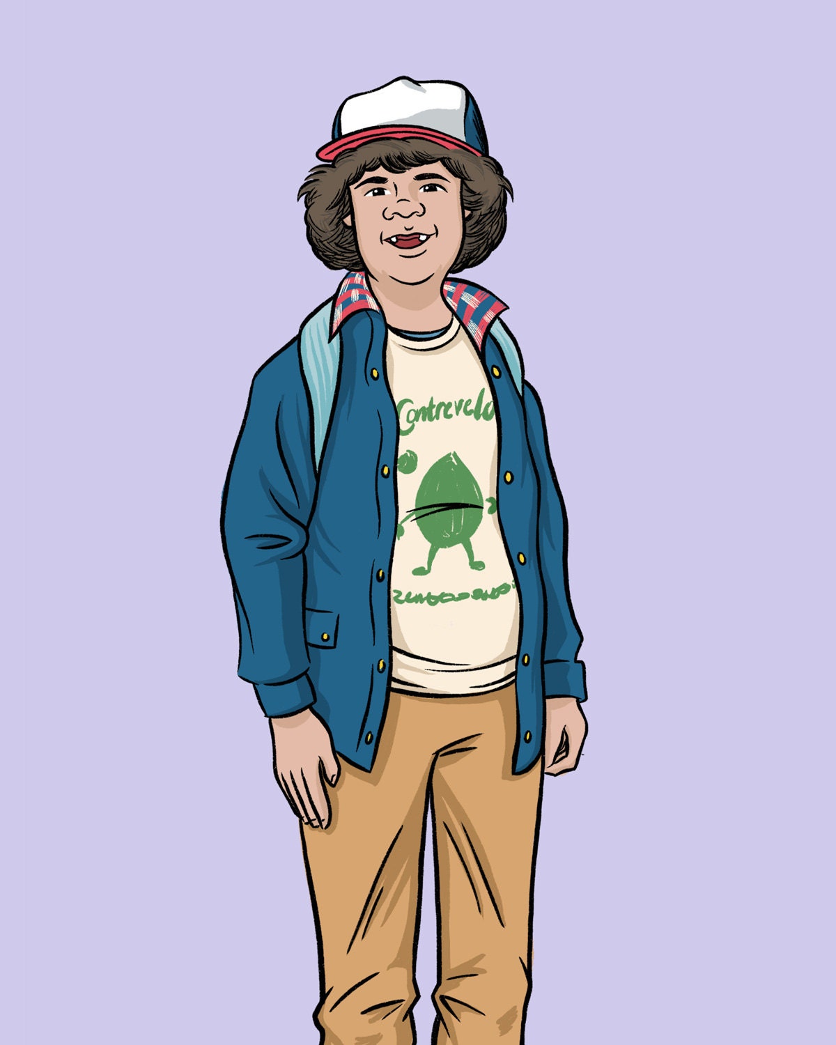 Stranger Things Dustin Henderson Art Illustration Netflix ...