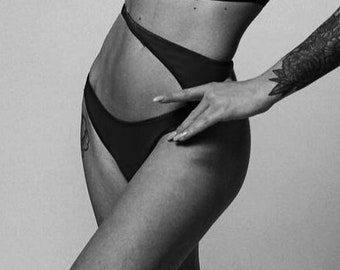 Asymmetric Thong with Cutouts - Isadora #20299