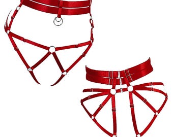 Cage Harness, Harness Panty with Cage Back Detail - Jeanette #20227