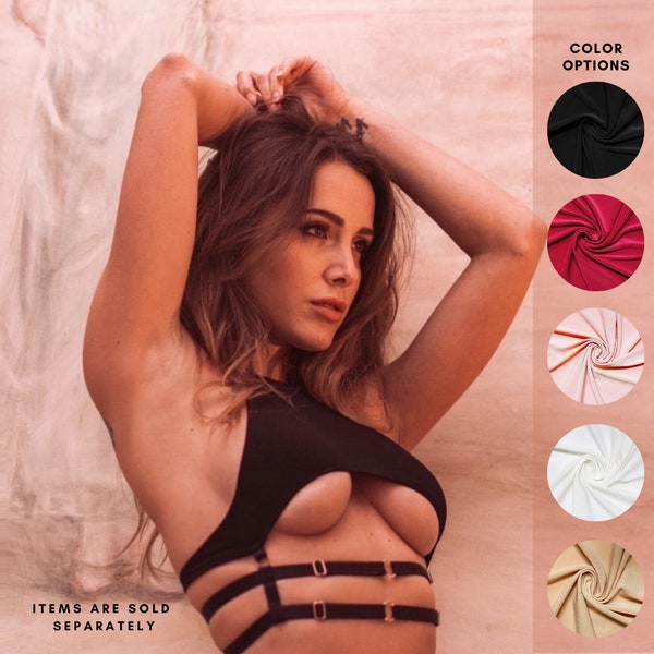 Soutien-gorge sous les seins / Soutien-gorge dos nu avec sous les seins / Soutien-gorge à bretelles avec sous les seins / Soutien-gorge sexy avec découpe sous les seins / Lingerie - Danielle # 20240