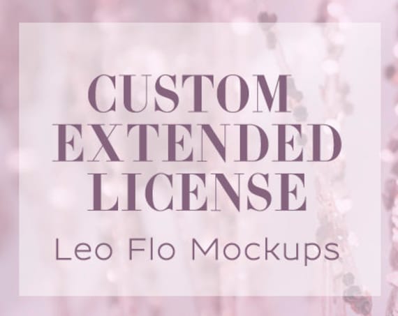Custom Extended License For One Mockup Commercial Use Please