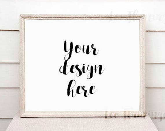 Mockup Frame Horizontal Beige Mock Up Vintage Blank Frame Mockup Frame Horizontal Beige Mock Up Vintage Blank Frame
