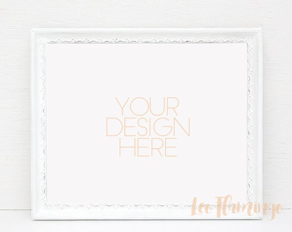 White Frame Mockup Horizontal Mockup Antique Vintage Mock Up White Frame Mockup Horizontal Mockup Antique Vintage Mock Up