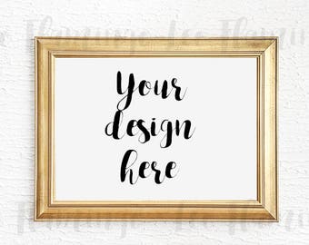 Download Mockup Frame Gold Frame Mockup Frame Mock Ups Horizontal Frame Mock Ups Landscape Mockups Modern Frame Template Free Magazine Book Mockups PSD Mockup Templates