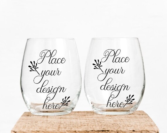 Two Wine Glass Mockups Stemless Glass Mockups Wine Glass Two Wine Glass Mockups Stemless Glass Mockups Wine Glass