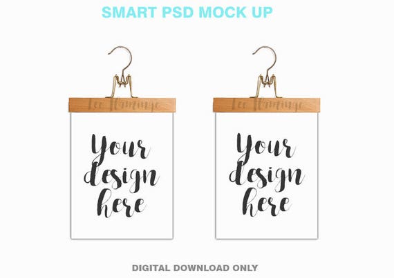 2 Frame Mock Ups Two Poster Mockups Picture Mock