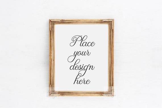 Gold Mockup Frame Art Deco Mock Up Vintage Blank Gold Mockup Frame Art Deco Mock Up Vintage Blank