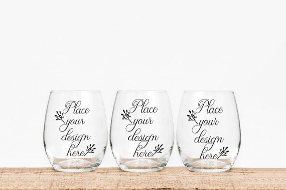 Three Wine Glass Mockups Stemless Glass Mockups Wine Glass Three Wine Glass Mockups Stemless Glass Mockups Wine Glass