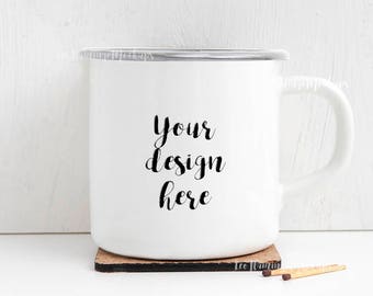 Steel Mug Mockup Free Resource