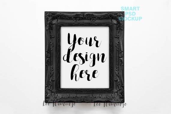 Mockup Black Frame Halloween Mock Up Victorian Mock Ups
