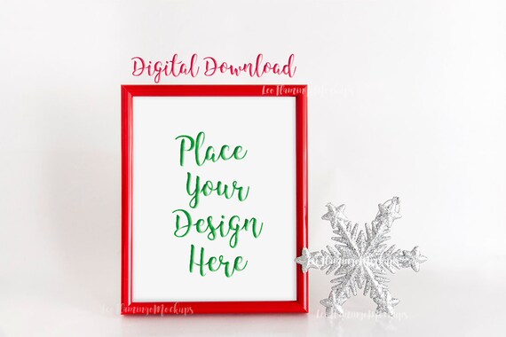 Red Frame Mock Up Xmas New Years Mockups Picture Red Frame Mock Up Xmas New Years Mockups Picture