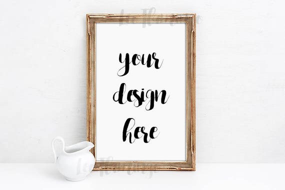 Gold Frame Mockup Art Deco Mock Up Frame Vintage