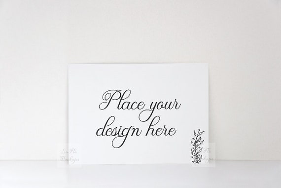 Print Mockup Small Print Template Game Card Mockup Invitation