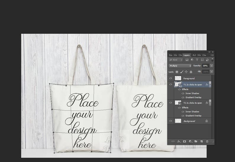 Download PSD Mockup tote bag Tote Bag Mock up Bag Template two ...