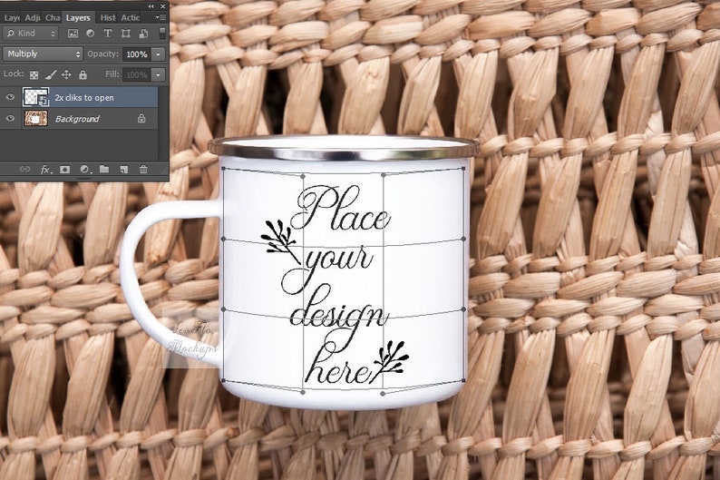 Download PSD Enamel Mug Mockup Campfire Mock up Camping mug mockup | Etsy