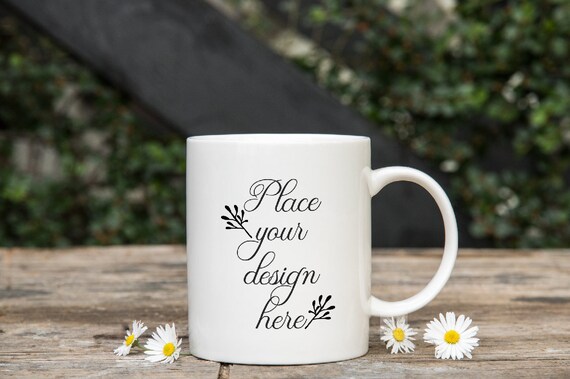 Coffee Mug Mockup 11oz Cup Mock Up Spring Mockups Valentine Etsy