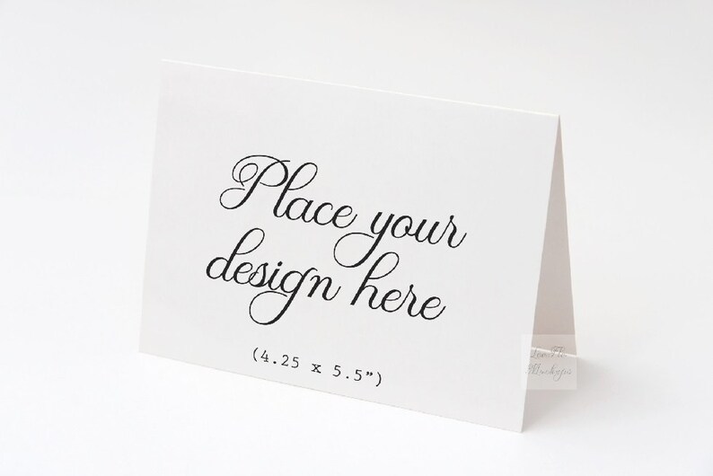 A2 Greeting card mockup 5.5 x 4.25 Invitation card Etsy